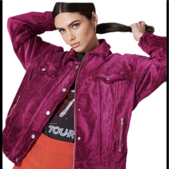 Free People Velvet Luxe Bomber Jacket - Picture 2 of 9